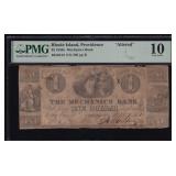 1850 $1 Mechanic Bank Providence Currency