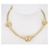 Celine Gold Fashion Designer Necklace