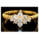 18kt 1/2 ct Natural Brilliant Diamond Ring