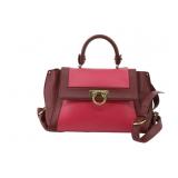 Ferragamo Two Tone Gancini Shoulder Bag