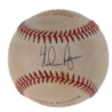 Autographed Nolan Ryan OAL Career Stats Baseball