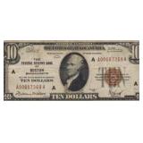 1929 Boston $10 Federal Reserve Bank Note