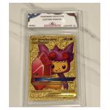 Pokï¿½mon Gold Custom Pikachu Card