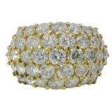 18kt Gold 4.01 ct Natural VVS Diamond Ring