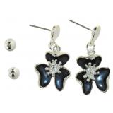Elegant Gray & Black Fashion Earrings