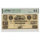 1830 $1 Tecumseh Bank Of Michigan Note