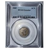 1868 3CN Three Cent Nickel