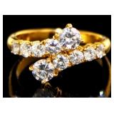 18k Gold 1.31 ct Natural VS Brilliant Diamond Ring