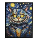 Cheshire Cat Framed Canvas by Van Gogh Limited