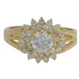 18kt Gold 3/5 ct Natural Brilliant Diamond Ring
