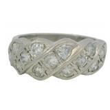 Platinum Natural 1.00 ct Brilliant Diamond Ring