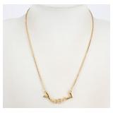 Yves Saint Laurent  Ysl Rhinestone Necklace