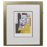 Still Life w/Goldfish Bowl Framed Roy Litchenstein