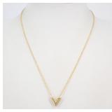 Louis Vuitton essential V Gold Necklace