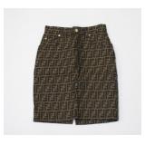 Fendi Zucca Print  Skirt Size 42