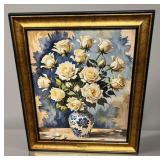 White Roses I Large Framed LTD Van Gogh Limited