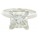 Princess Cut 2.01 ct Lab Diamond Solitaire Ring