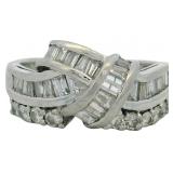 Platinum 1.00 ct Natural Brilliant Diamond Ring