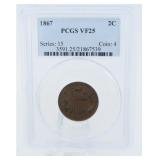 1867-P Two Cent Piece