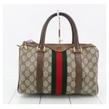 Gucci GG Supreme Sherry Line Boston Bag