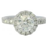 14k Gold 1.47 ct Round Brilliant Diamond Ring