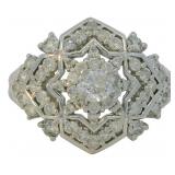 Platinum 1.00 ct Natural VS Brilliant Diamond Ring