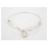 Louis Vuitton Lockit Sterling Silver Cord Bracelet