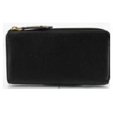 LOUIS VUITTON Leather Zippy Long Wallet W/ Box