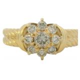 18k Gold 1/2 ct Natural VS Brilliant Diamond Ring