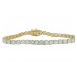 Brilliant 10.00 ct VS Diamond Tennis Bracelet