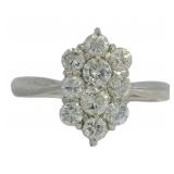 Platinum 1.00 ct Natural Brilliant Diamond Ring