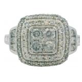 10kt Gold Cushion Cut 1.00 ct Diamond Ring