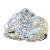 Platinum 1.00 ct Brilliant Natural Diamond Ring