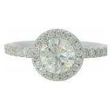 14k Gold 1.40 ct Round Natural Diamond Ring