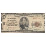 1929 $5 Farmers Deposit of PA National Currency