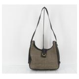 Hermes SACO Toile Shoulder Bag