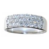 14kt Gold Brilliant 1.00 ct Pave Diamond Ring