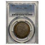 1871 Seated Liberty Half Dollar