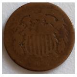1865 Two Cent Piece
