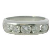 Platinum 1.02 ct Natural Brilliant Diamond Ring