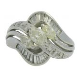 Platinum 1.22 ct Natural Brilliant Diamond Ring