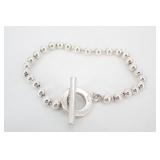 Gucci Silver Ball Chain Bracelet