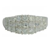 Platinum 1.10 ct Natural Brilliant Diamond Ring