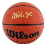 Autographed Magic Johnson NBA Basketball