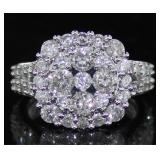 14kt Gold Brilliant 3.00 ct Diamond Cocktail Ring