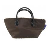 Burberry Brown Nylon Nova Check Mini Bag