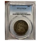 1875 Seated Liberty Half dollar Coin