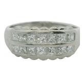 Platinum 1.25ct Natural VVS Brilliant Diamond Ring
