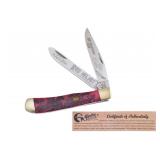 Michael Prater Red Velvet Trapper Knife