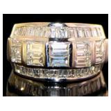 Platinum 3.00 ct Natural VS Diamond Ring